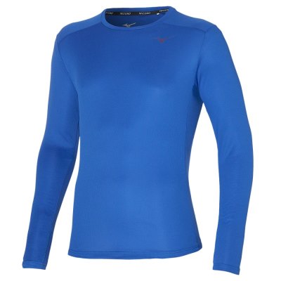 Manga Larga Mizuno Inifinity 88 LS Tee Hombre Azules - Chile M045WFEMYO